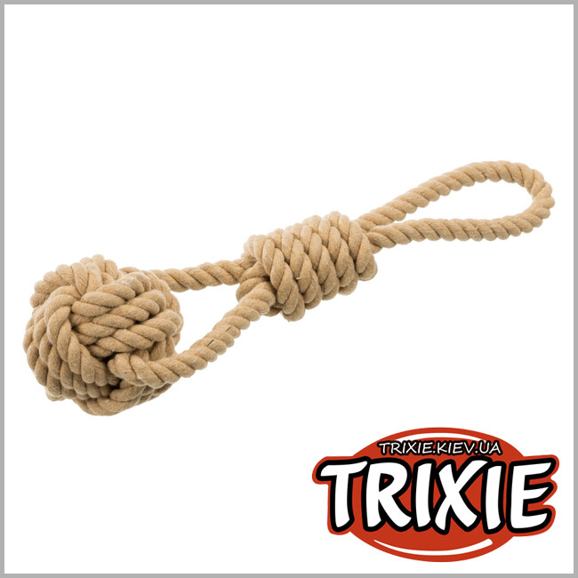 ТРИКСИ Украина - BE NORDIC игровой канат с узлом  Trixie (хлопок 8 / 30 см)