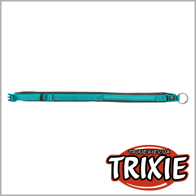 ТРИКСИ Украина - Ошейник Premium - TRIXIE с неопренов.подкладкой (L: 49–55см/25мм, океан/графит)