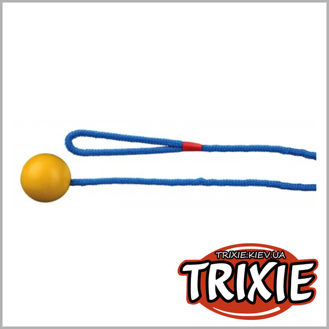 ТРИКСИ Украина - Резиновый мяч на веревке  Trixie Ball on a Rope ( 5см / 100cм)