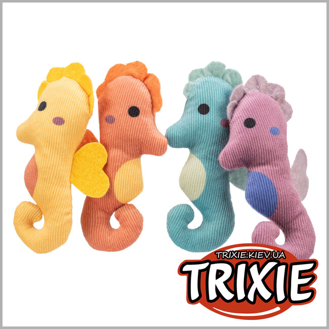 ТРІКСІ Україна - Іграшка "Морський коник" для тварин Trixie 45684 (плюш), 11см