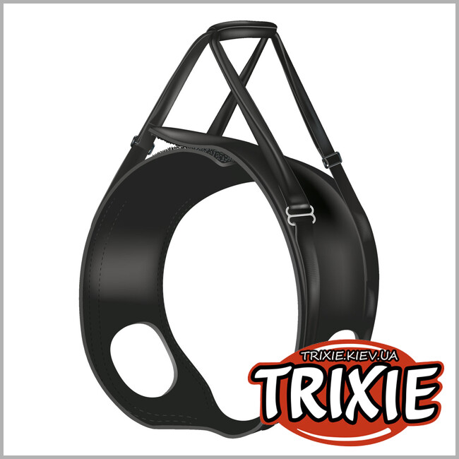 ТРИКСИ Украина - Пояс Trixie 19406 для собак поддерживающий черный неопреновый M: 55–65 см