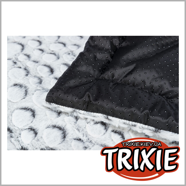 ТРИКСИ Украина - Коврик-лежак для животных Trixie 38987 "Mila" (плюш), 60х50см, бело-серый