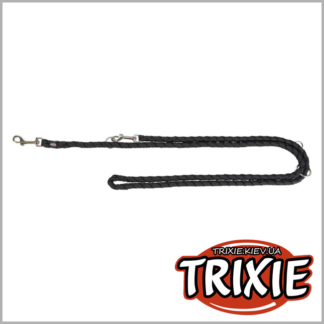 ТРИКСИ Украина - Поводок для собак Trixie 143528 Cavo регулируемый S–M 2 м диаметр 12 мм аква-графит