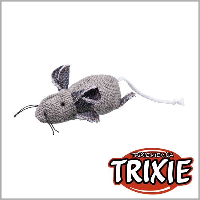 ТРІКСІ Україна - Іграшка миша TRIXIE (тканина/джут, 12 см)