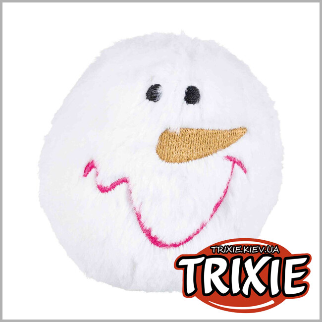 ТРИКСИ Украина - Игрушка Trixie 92497 для собак Рождественская Снежка со звуком плюш 10 см