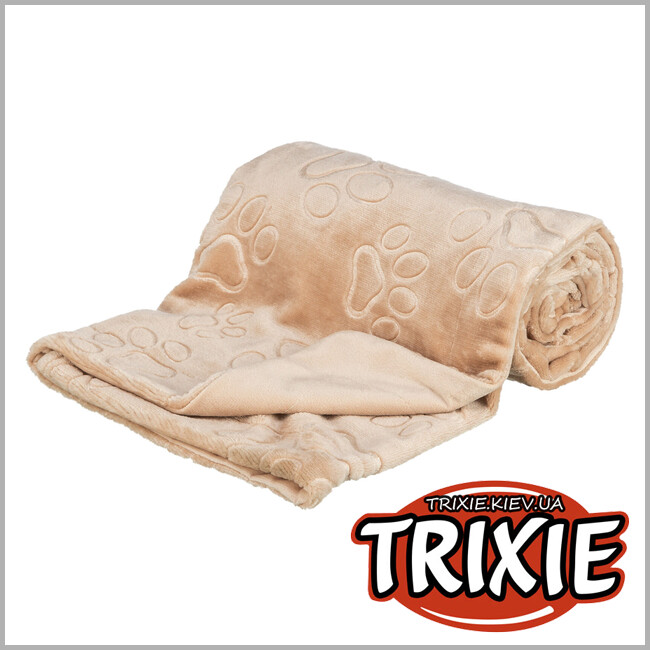 ТРИКСИ Украина - Одеяло для животных Trixie 376001 "Barry" (мягкий плюш), 100х75, беж