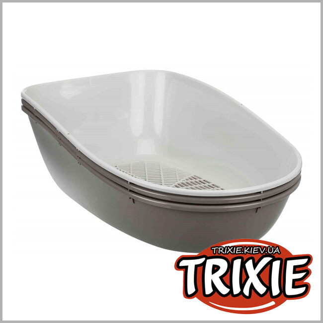ТРИКСИ Украина - Трехкомпонентный туалет с системой разделения Trixie Berto Berto Top Litter Tray ( 39x42x59 см, темно-серый)