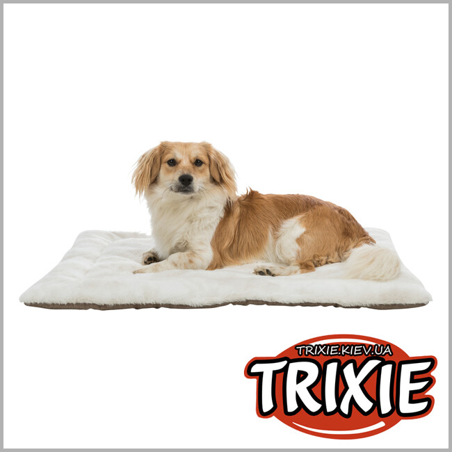 ТРИКСИ Украина - Лежак для собак Trixie (плюш и полиэстер 100*70  светло-коричневый / бело-серо-коричневый)