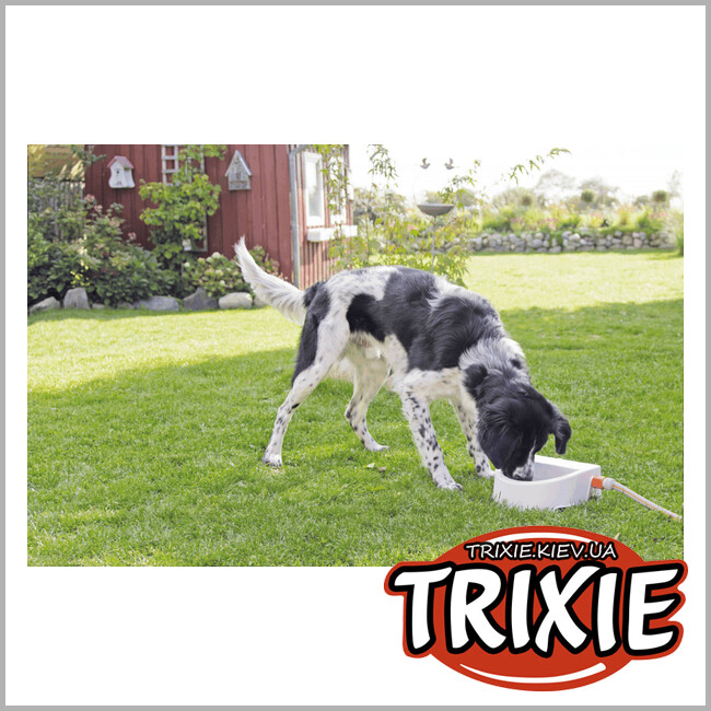 ТРИКСИ Украина - Автоматическая уличная поилка TRIXIE (1.5л/24х10х23см, белый)