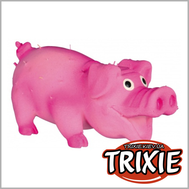 ТРИКСИ Украина - Поросенок игрушка для собак TRIXIE (латекс / флис 10см)