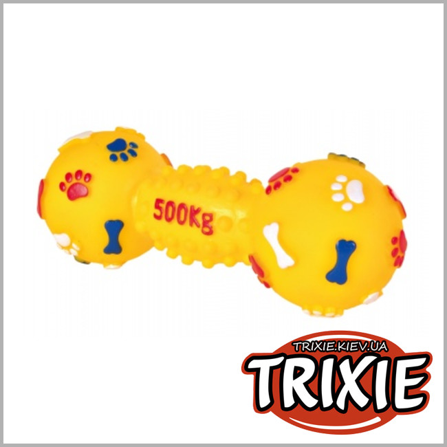 ТРИКСИ Украина - Гантель с пищалкой для собак TRIXIE (Размер: 19см)