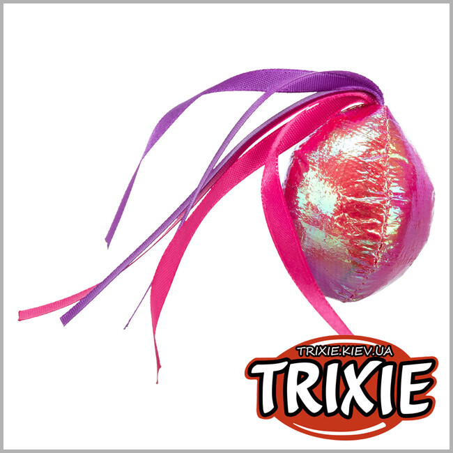 ТРІКСІ Україна - Набір блискучих м'ячиків для кішок Trixie (тканина ø 5 см * 2шт)