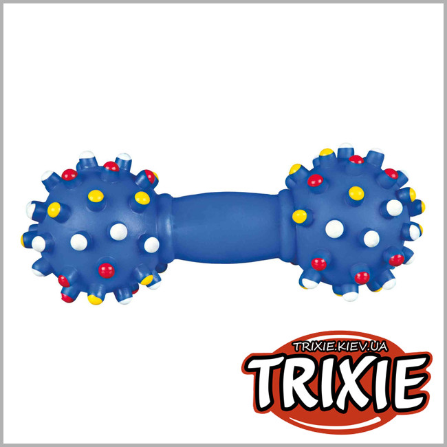 ТРИКСИ Украина - Гантель с пищалкой для собак TRIXIE (15 см)