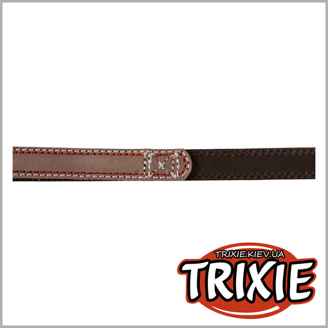 ТРИКСИ Украина - Поводок Native-TRIXIE ( Размер S–M: 1.00м/15мм, капучино, кожа)