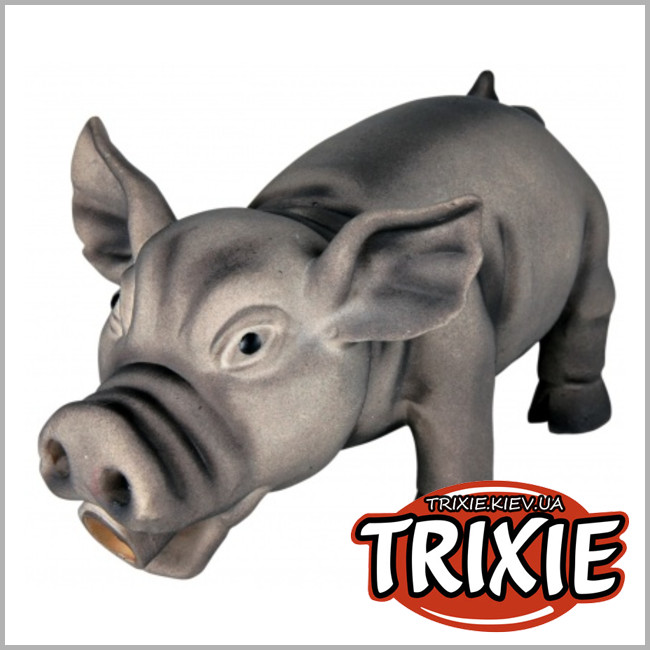 ТРИКСИ Украина - Игрушка для собак TRIXIE Поросенок хрюкающий (латекс 17см)
