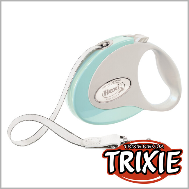 ТРИКСИ Украина - Флекси STYLE-TRIXIE (S, 3м/до 12кг, мятный)