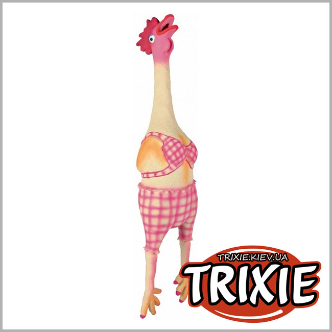 ТРИКСИ Украина - Курица в пижаме Trixie Hen Dog Toy  (оригинальный звук 48см)