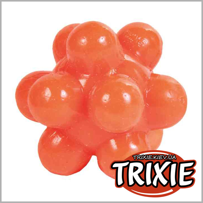 ТРІКСІ Україна - Іграшка М'яч їжачок Trixie Balls with Bumps (гумовий 3.3cm * 4шт)