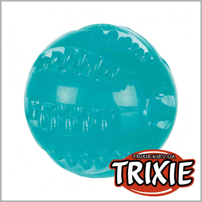 ТРИКСИ Украина - Массажный мяч для зубов для собак TRIXIE - Denta Fun (TRP каучук 6см)