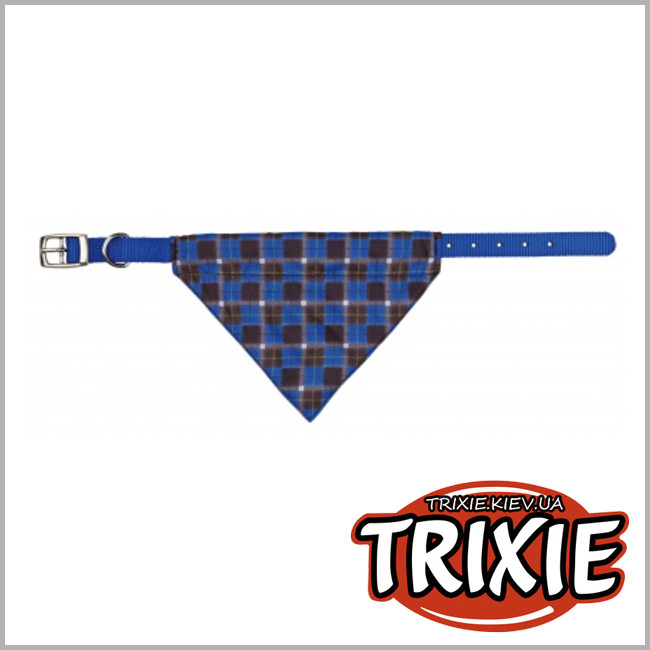 ТРИКСИ Украина - Ошейник с косынкой для собак TRIXIE (Размер: 30–38см/20мм, Цвет: синий)
