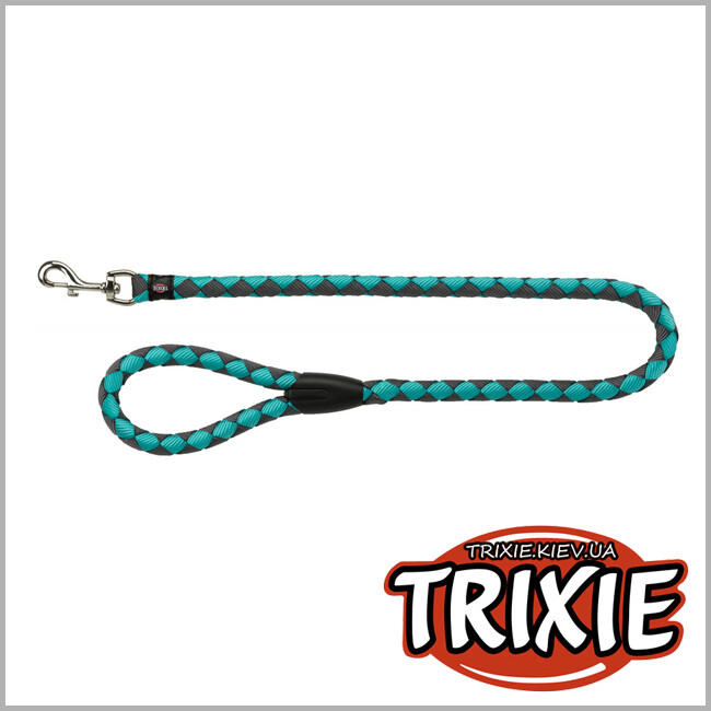 ТРИКСИ Украина - Поводок Cavo-TRIXIE (S-M нейлон 1м/ 12 мм, океан/графит)