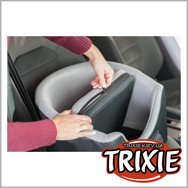 ТРИКСИ Украина - Мягкое место для авто TRIXIE (нейлон/плюш 41*39*42см)