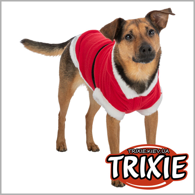 ТРИКСИ Украина - Рождественский костюм Trixie 925103 "Santa", XS: 30 см, красный