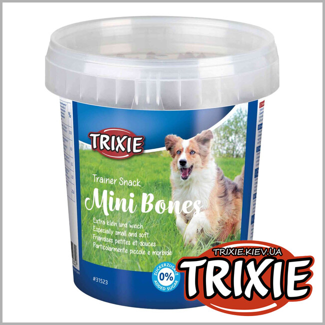 ТРІКСІ Україна - Ласощі для собак Trixie 31523 Trainer Snack Mini Bones з яловичиною, бараниною та птицею 500г
