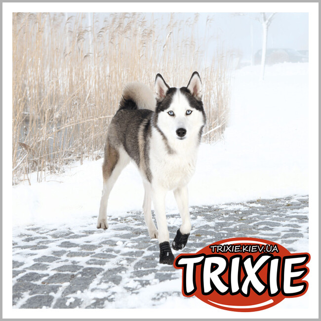 ТРИКСИ Украина - Защитные сапоги Trixie 19467 "Walker Active" для собак, XL, черный (2шт/уп)