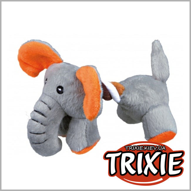 ТРІКСІ Україна - Іграшка Trixie для собак Звірятка з пискавкою плюш (17 см)