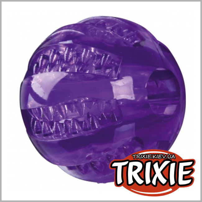 ТРИКСИ Украина - Массажный мяч для зубов для собак TRIXIE - Denta Fun (TRP каучук 6см)