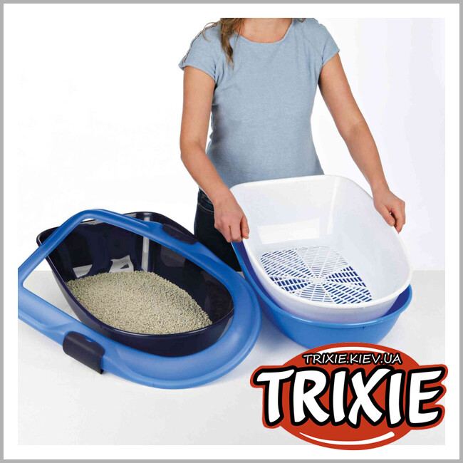 ТРІКСІ Україна - Туалет із розділеною системою Trixie Berto Hygienic separate ( 39*22*59cm сірий)