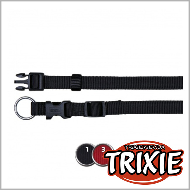 ТРИКСИ Украина - Ошейник для собак TRIXIE - Classic (Размер:22-35см/10мм, Цвет:черный)