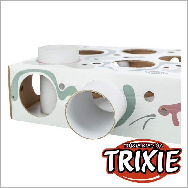 ТРІКСІ Україна - Розвиваюча гра для котів Trixie 45930 Cat Activity "Paws'n'Treats Box"(картон), 35х7х20см