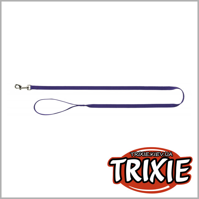 ТРИКСИ Украина - Шлея с поводком для кота TRIXIE - Premium H-Harness (XL: 33–57 см/13 мм, 1.20 м, фиолет)