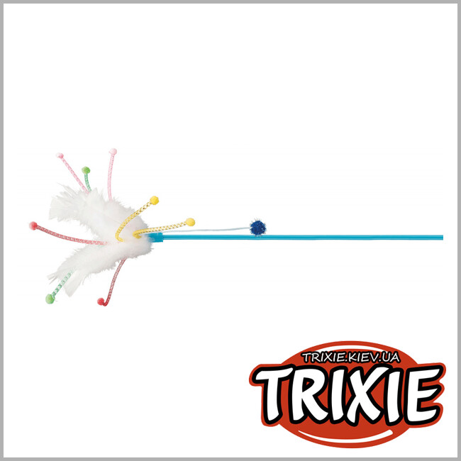 ТРІКСІ Україна - Вудка з пір'ям TRIXIE (41см, уп.24 шт)