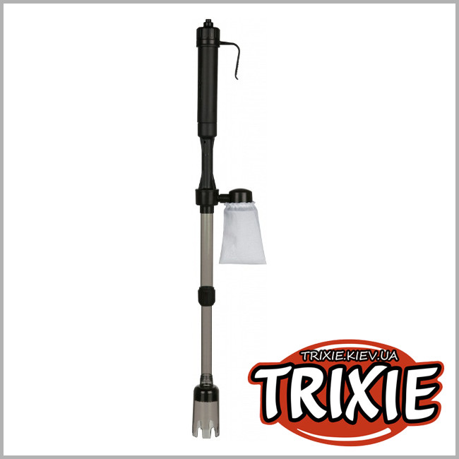 ТРІКСІ Україна - Вакуумний очищувач грунту акваріумів TRIXIE Clean fix (15-43 см з губкою, що фільтрує, і мішком для збору пилу)