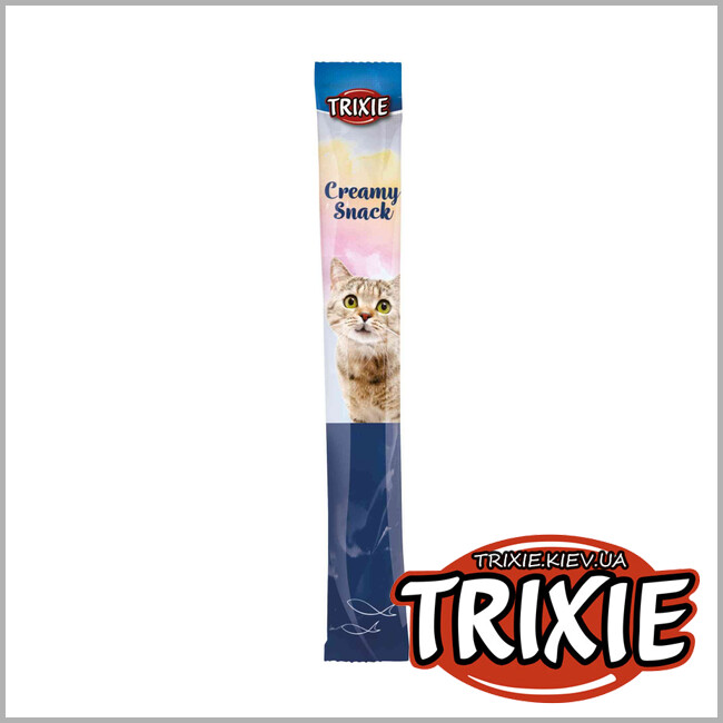 ТРИКСИ Украина - Лакомство  Trixie Creamy Snacks (биотин / лосось / птица + печень 15g * 6 шт)