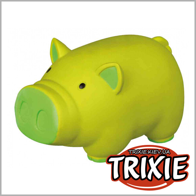 ТРИКСИ Украина - Поросенок  со звуком игрушка для собак TRIXIE  (со звуком латекс 11см)
