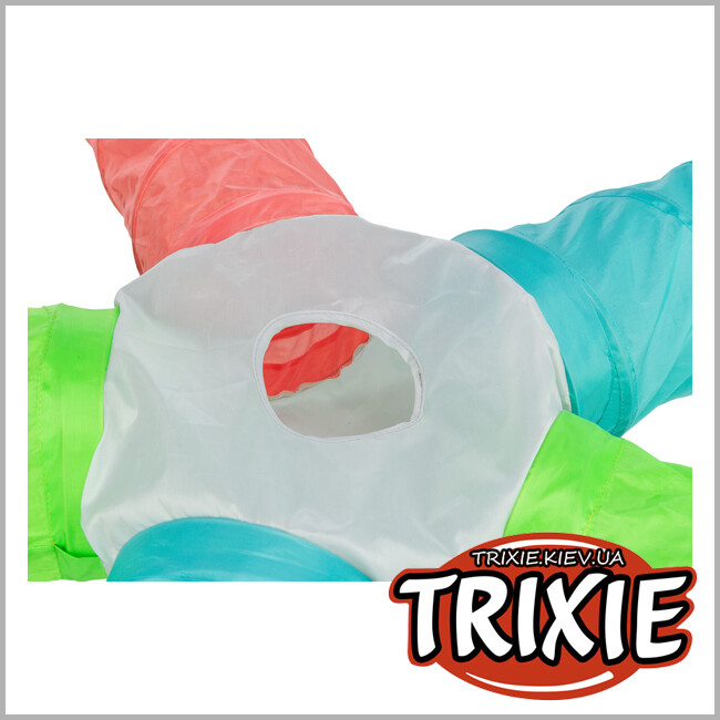 ТРИКСИ Украина - Игровой тоннель для кролика Trixie 62793, 6 входов (нейлон), 5х18см/47см