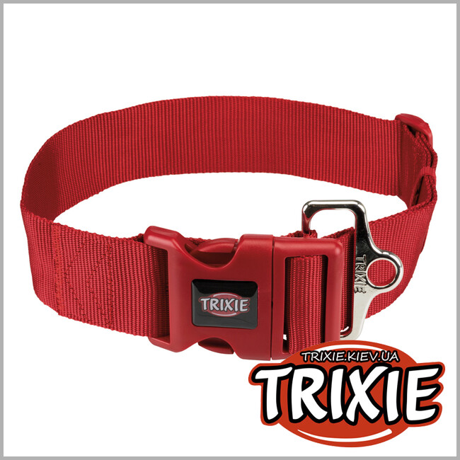 ТРИКСИ Украина - Ошейник Premium-TRIXIE (55–80см/50мм, красный)