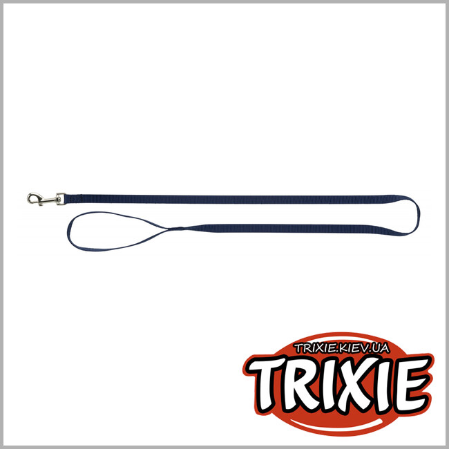 ТРИКСИ Украина - Шлея с поводком для кота TRIXIE - Premium H-Harness (XL: 33–57 см/13 мм, 1.20 м, индиго)