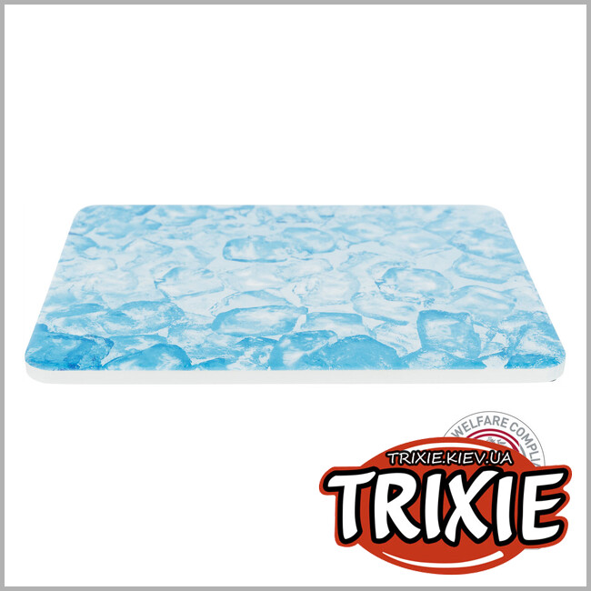 ТРИКСИ Украина - Керамический коврик для хомяков Trixie 63011 с охлаждающим эффектом, 20х15см, синий