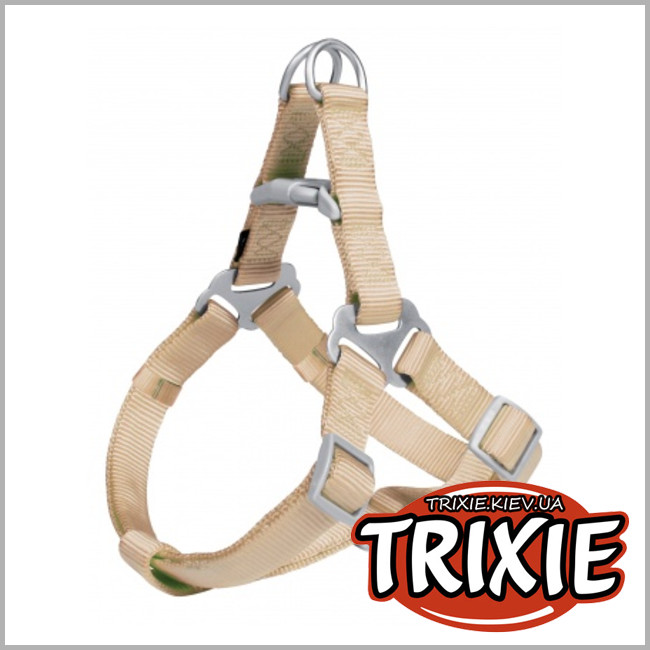 ТРІКСІ Україна - Шлей з підкладкою для собак TRIXIE - Premium (Розмір: 65-80см/25мм, Колір: беж)