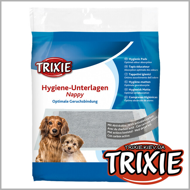 ТРИКСИ Украина - Гигиеническая подкладка с активированным углем Trixie ( 40 * 60 см) 7 шт.