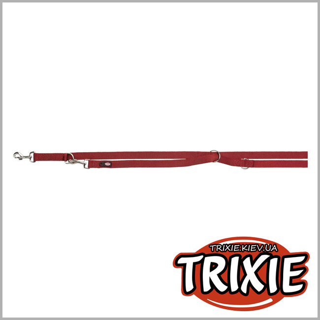 ТРИКСИ Украина - Поводок-перестежка Premium-TRIXIE (XS–S: 2,00м/15мм, бордо)