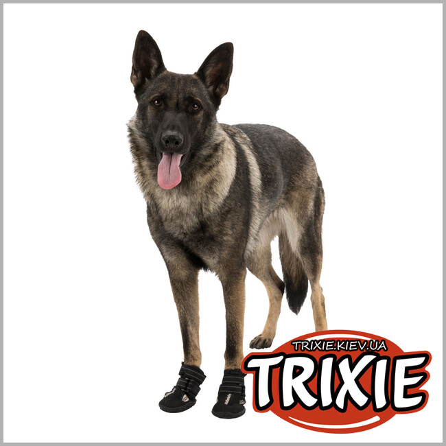 ТРИКСИ Украина - Защитные сапоги Trixie 19467 "Walker Active" для собак, XL, черный (2шт/уп)