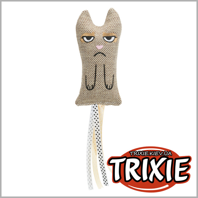ТРІКСІ Україна - Іграшка-кішка XXL Trixie з стрічками (15 cm)