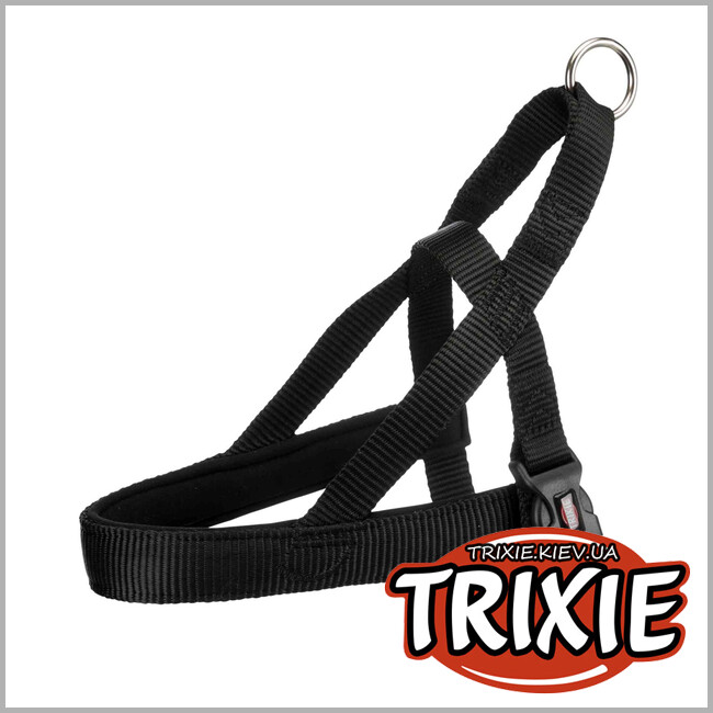 ТРІКСІ Україна - Шлейка норвезька Premium-TRIXIE (L-XL: 68-88см/50мм, чорний)