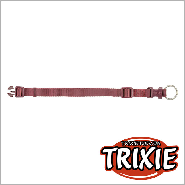 ТРИКСИ Украина - Ошейник для собак Trixie "Premium", S: 25-40см/15мм, сангрия